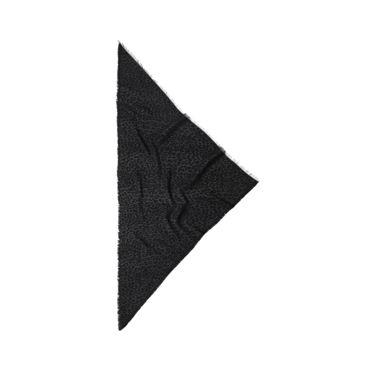 lala triangle 3 wool blend leo - grey black - front