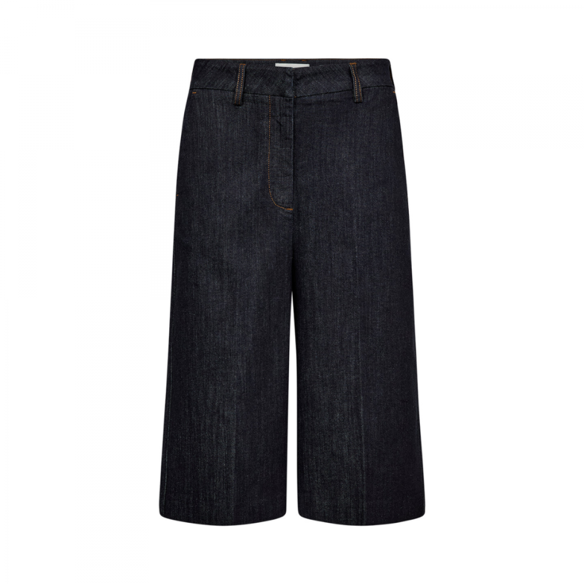 trw ellen bermuda shorts wash imdigo rinse - denim blue - front