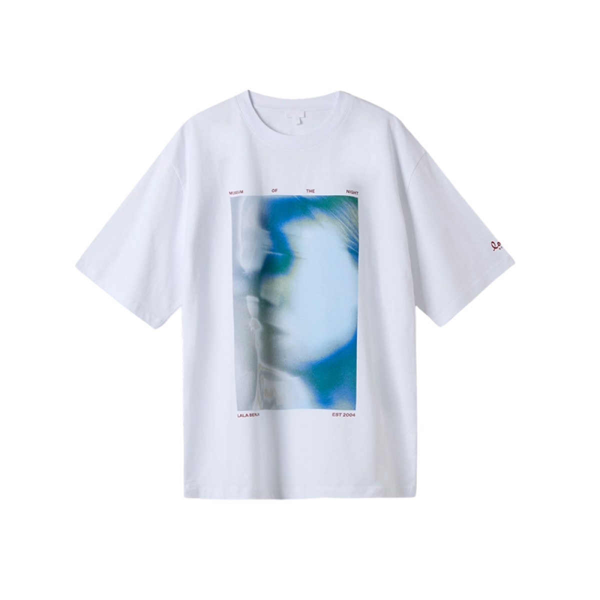 lala t-Shirt 3 cotton photo print - white