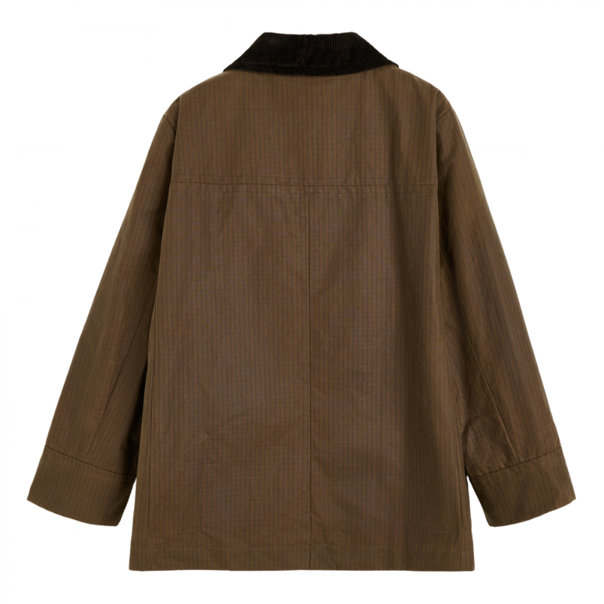 aiayu jamie jacket ripstop oilskin - bark - ryg