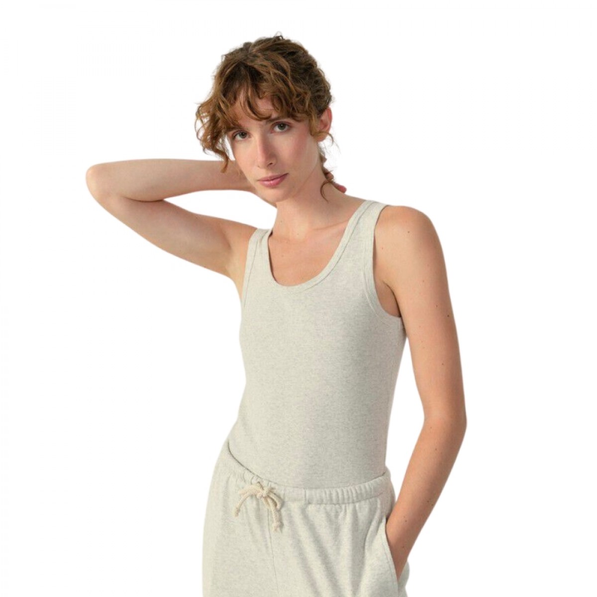 bozy tank top - cream melange 