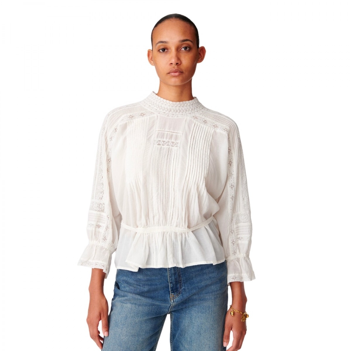 viva blouse - blanc - model look
