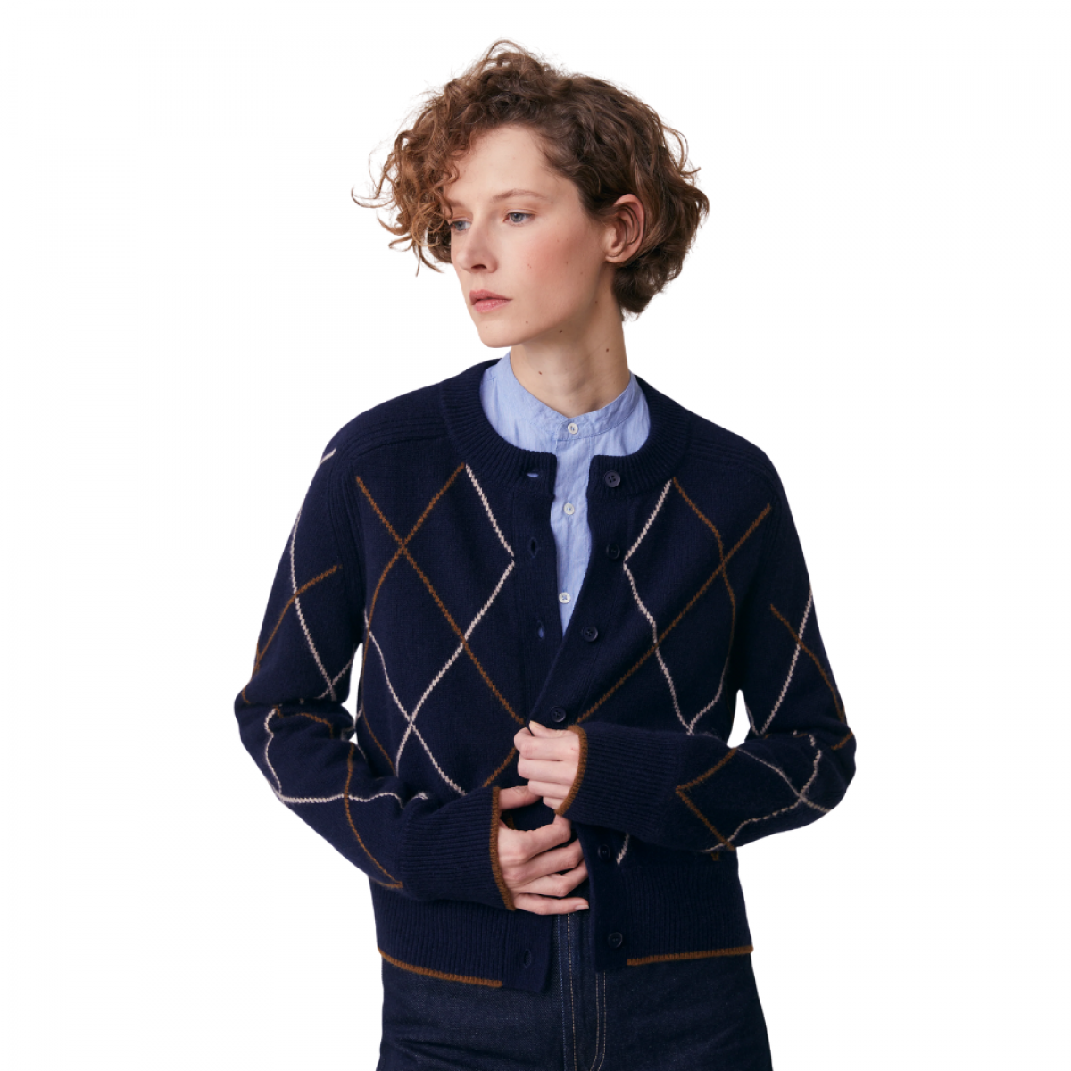 moismont cardigan auguste no 233 - blue