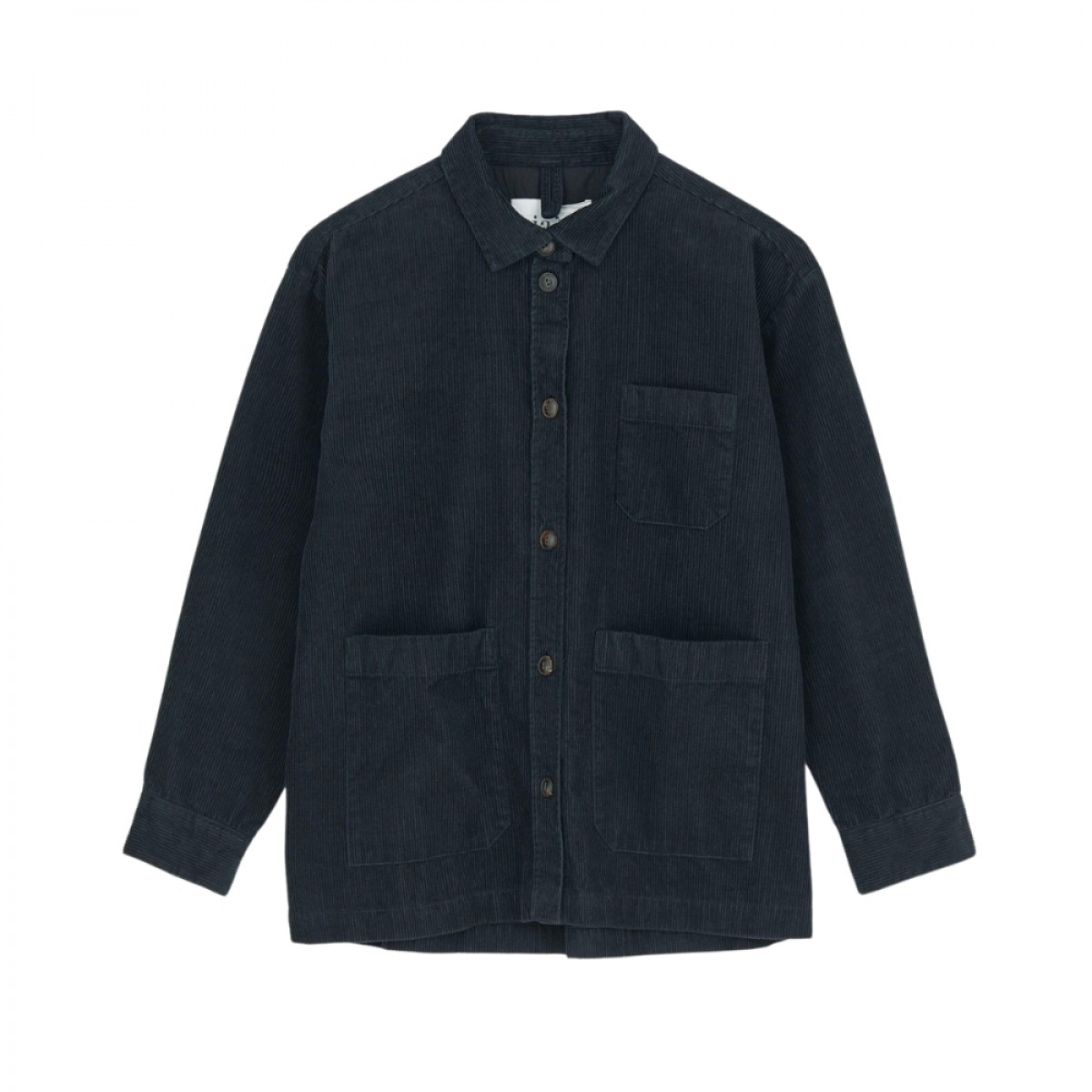 ashley shirt corduroy - black blue