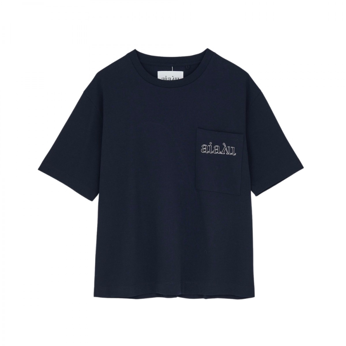 louise circular tee - black blue 