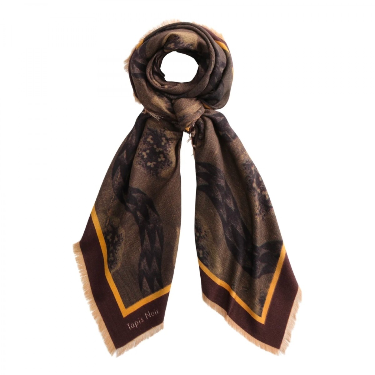 large french wave scarf - graphical
