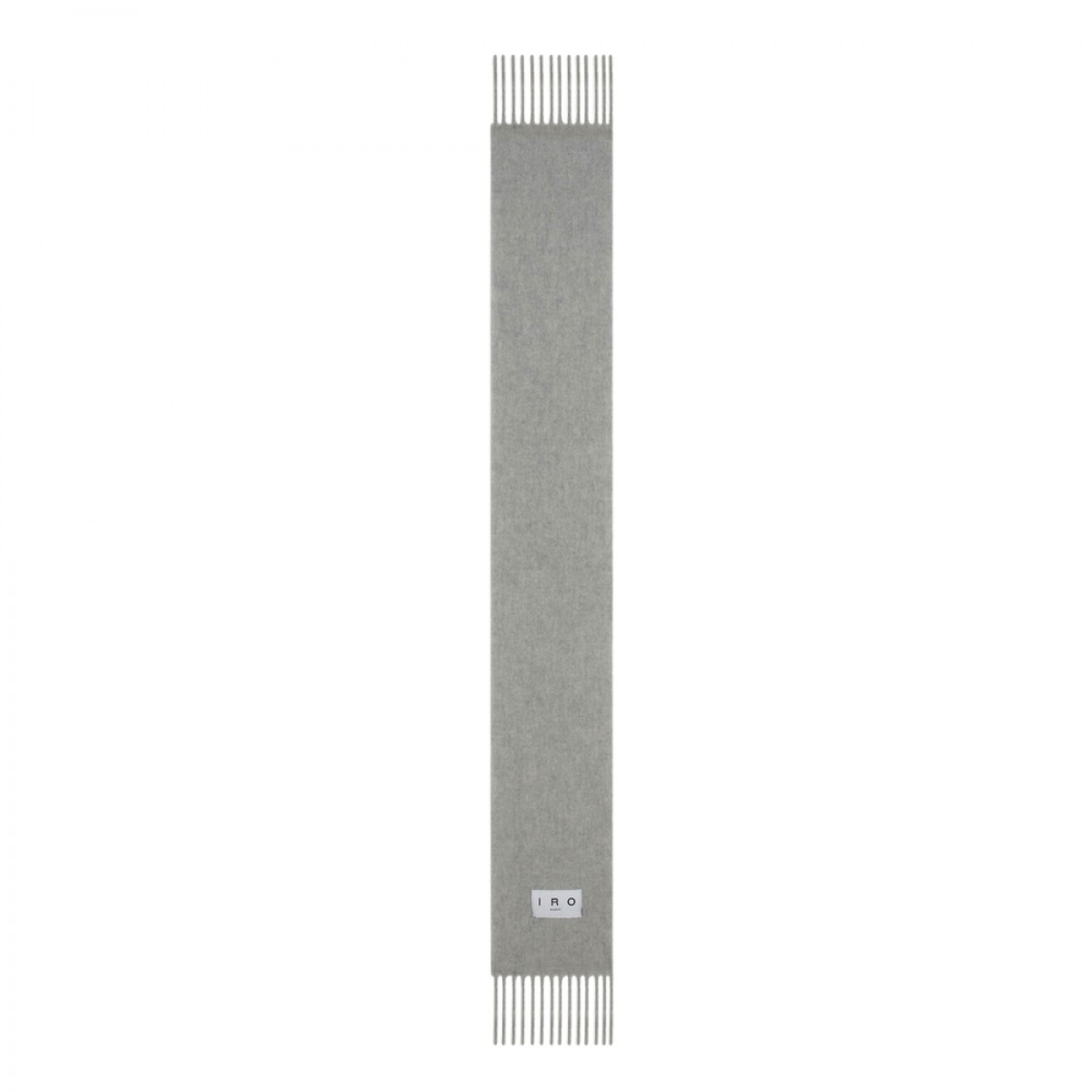 authie fringed scarf - light grey