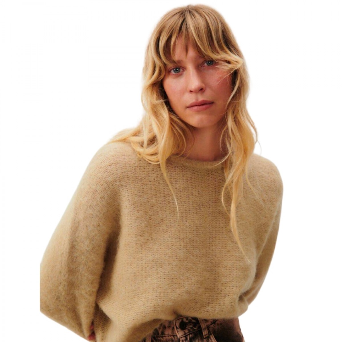 women jumper tyji - brown sugar - look 