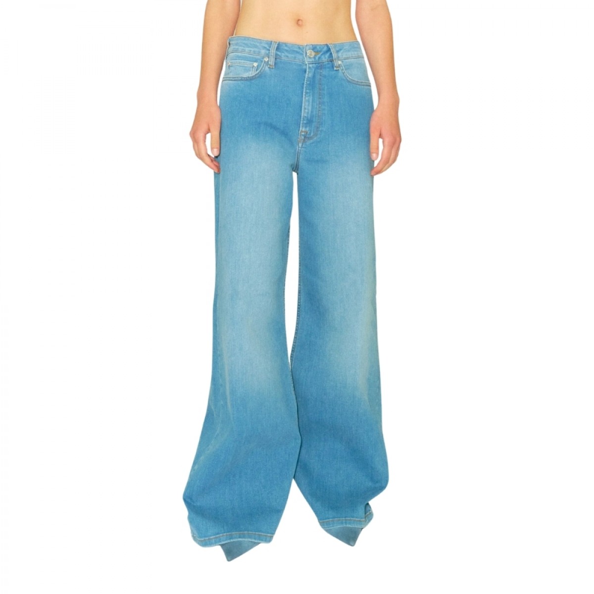 trw arizona jeans wash bleach florence - denim blue - front
