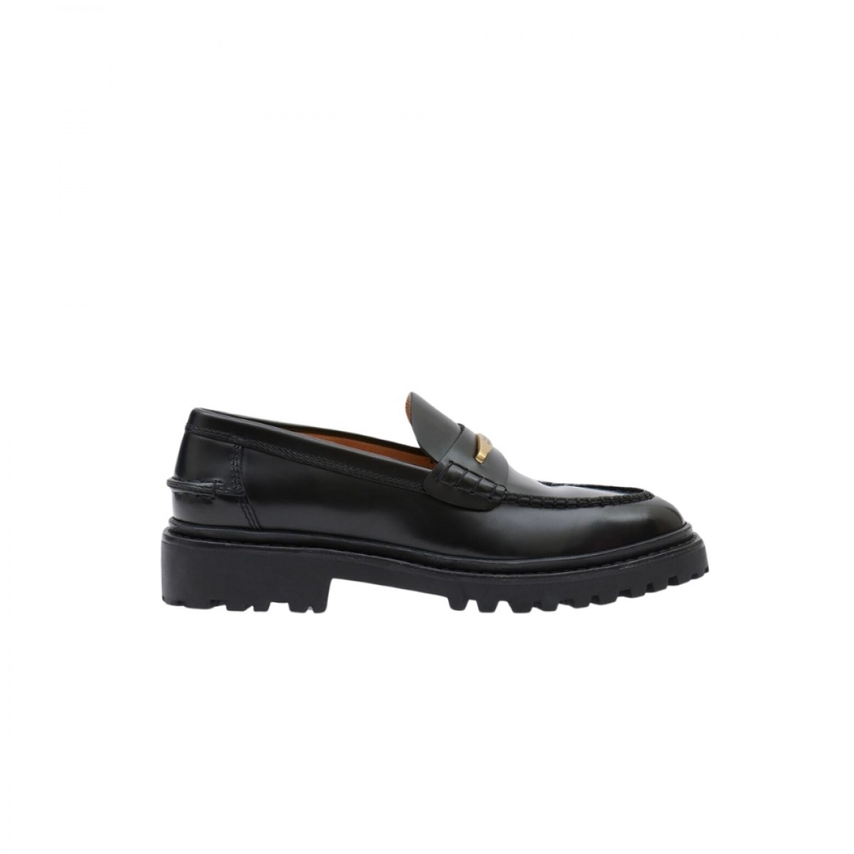 frezza leather loafers - black - fra siden 