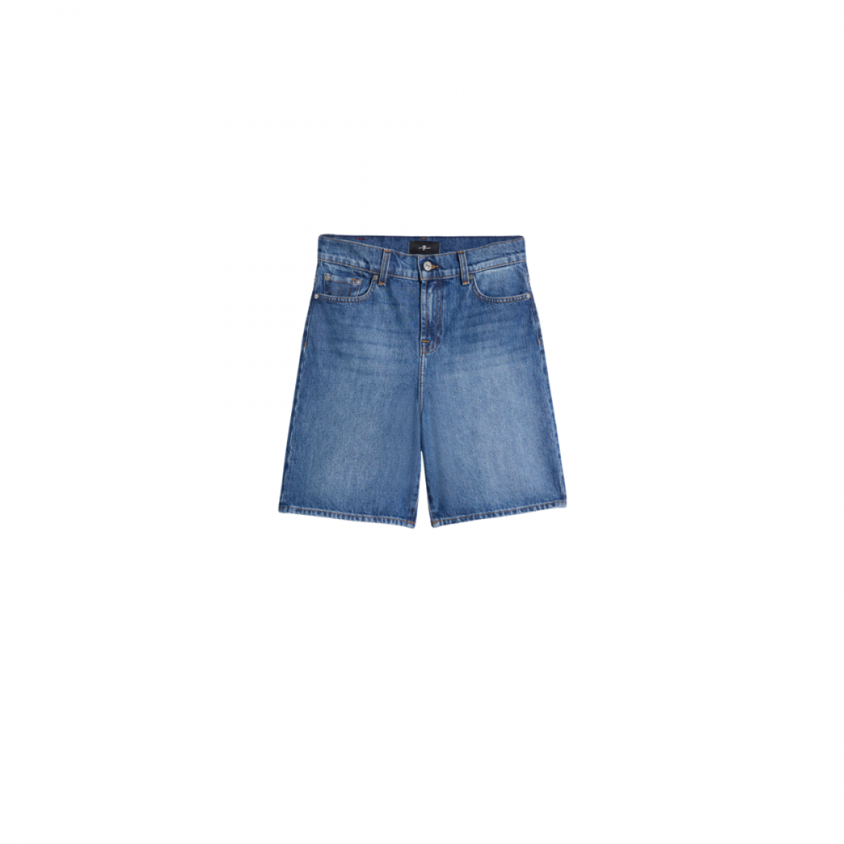 lola shorts darkwind - denim blue - front