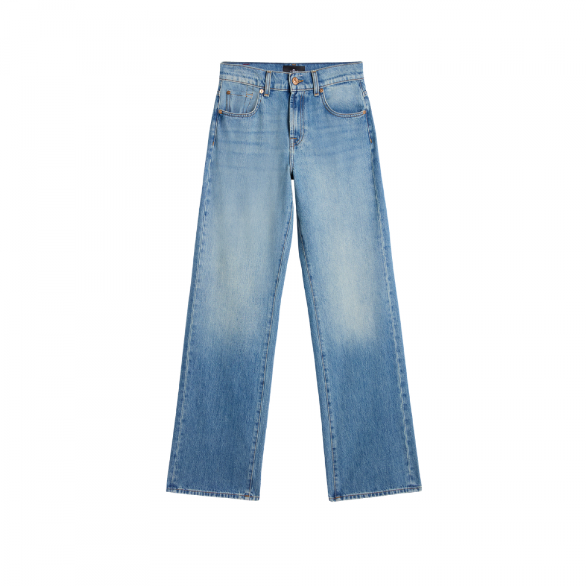 tess trouser skyfrost - denim blue - front