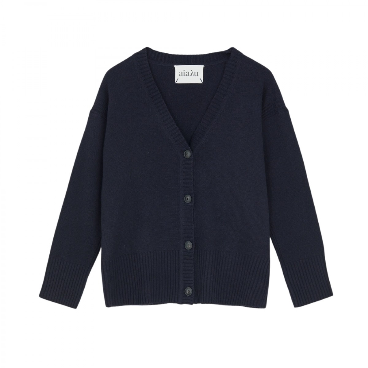 frank yak cardigan - navy