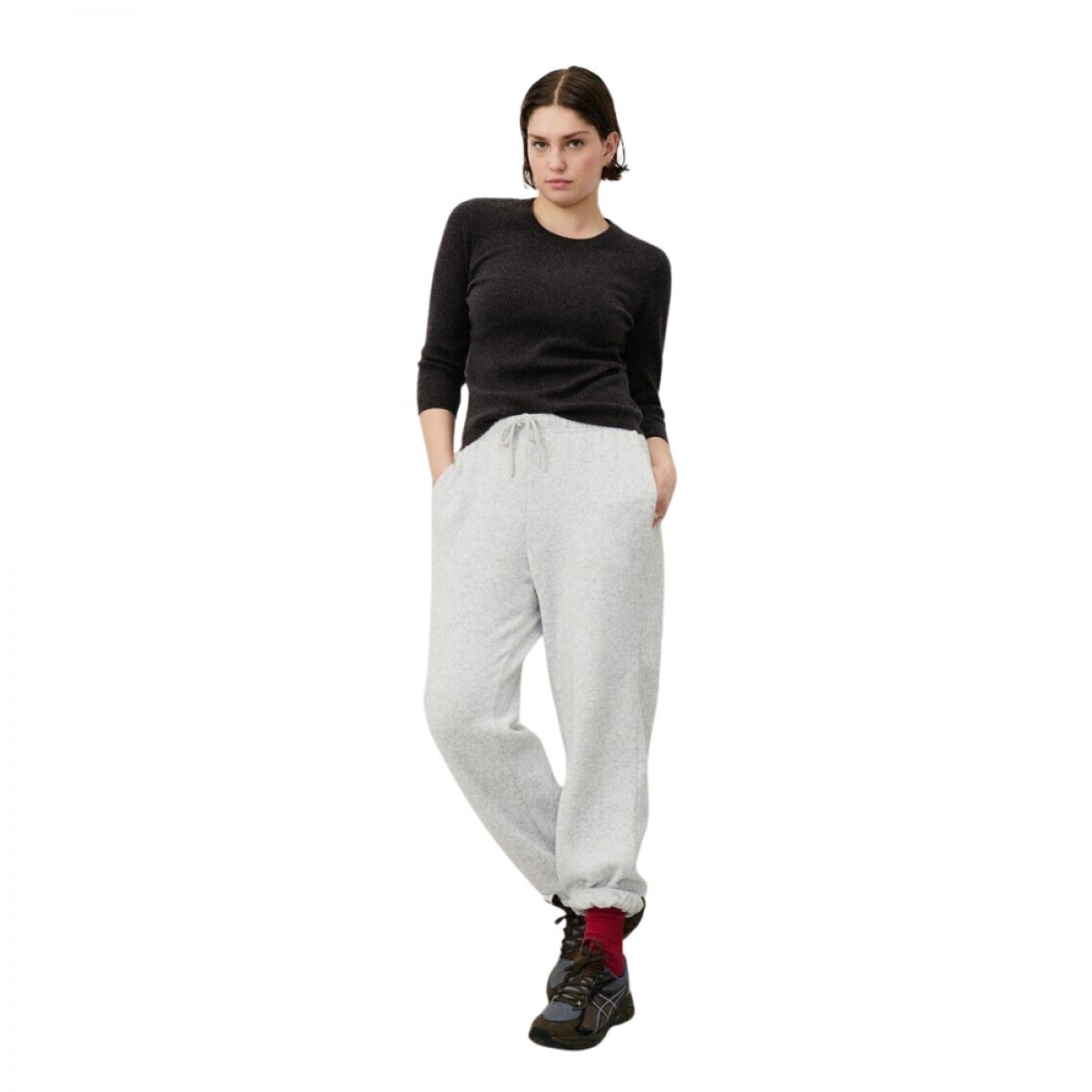 women's jumper raxow - charcoal melange - look