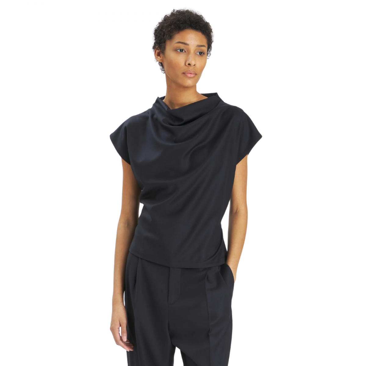 top bianchina flan - navy - look