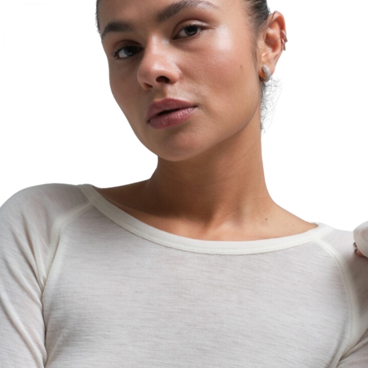 wollen jade - off white - hals