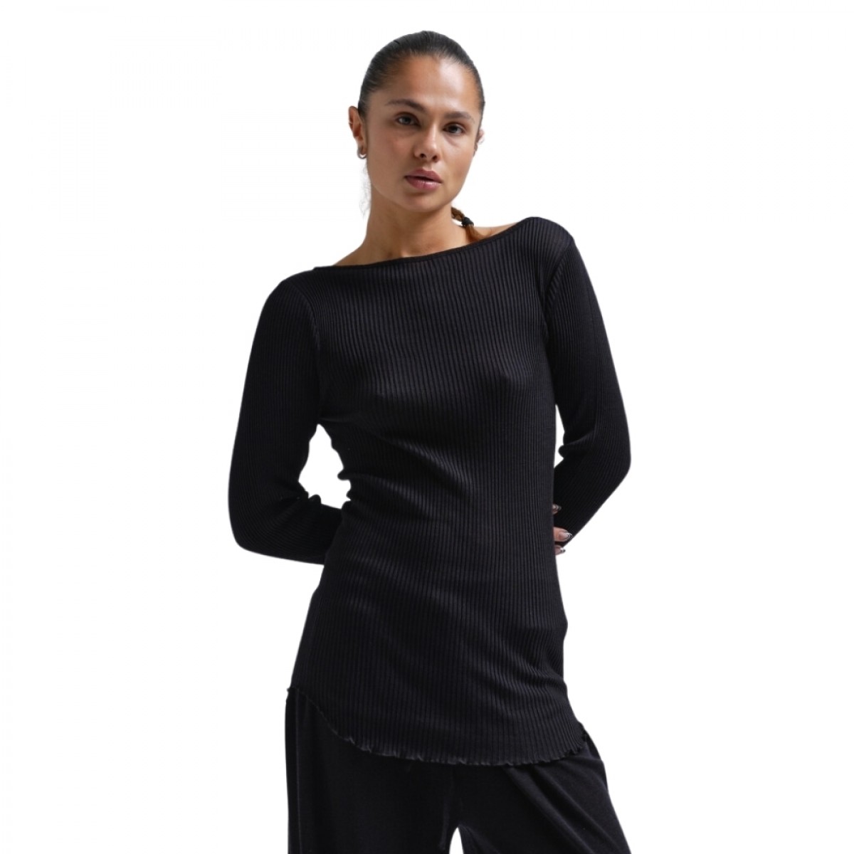 elegante blouse - black