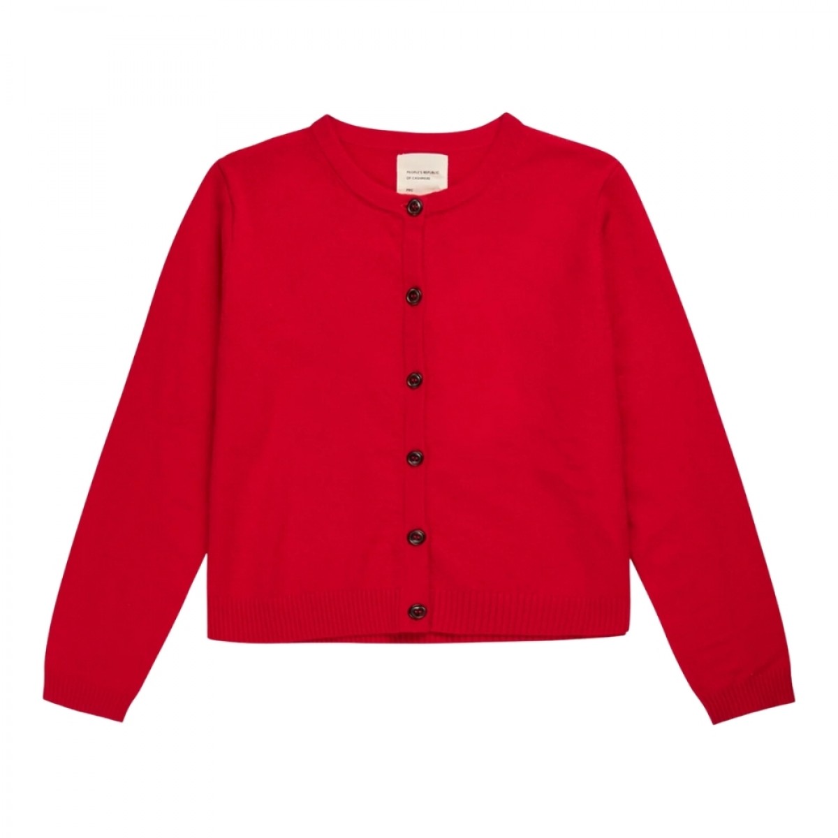 women's o-cardigan - red