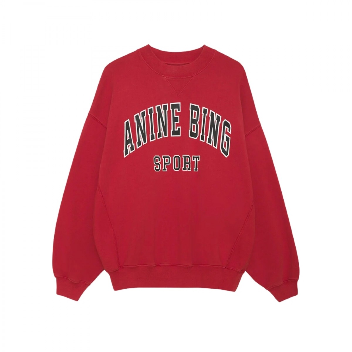 anine bing jaci sweatshirt - red