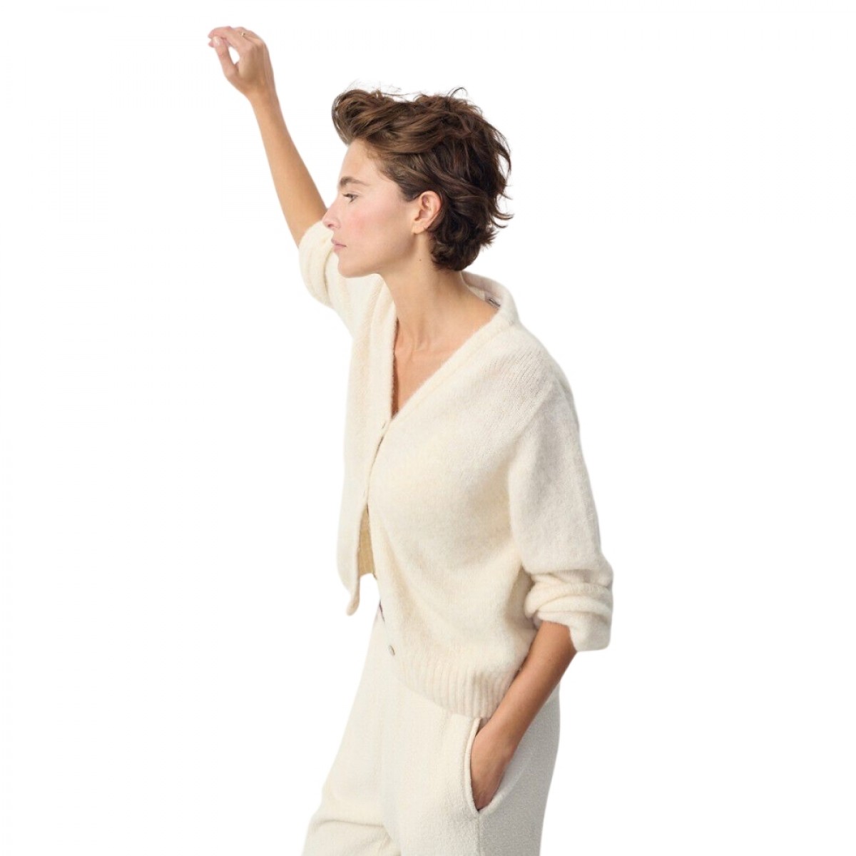 women cardigan east - nacre chine - fra siden 