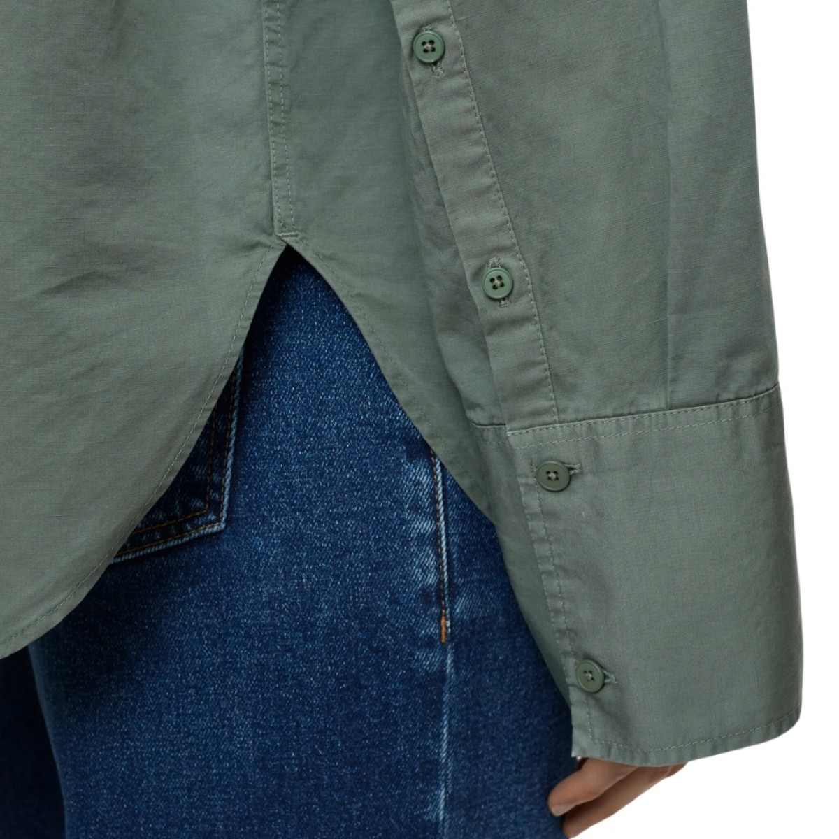 closed utility shirt - faded green - slids