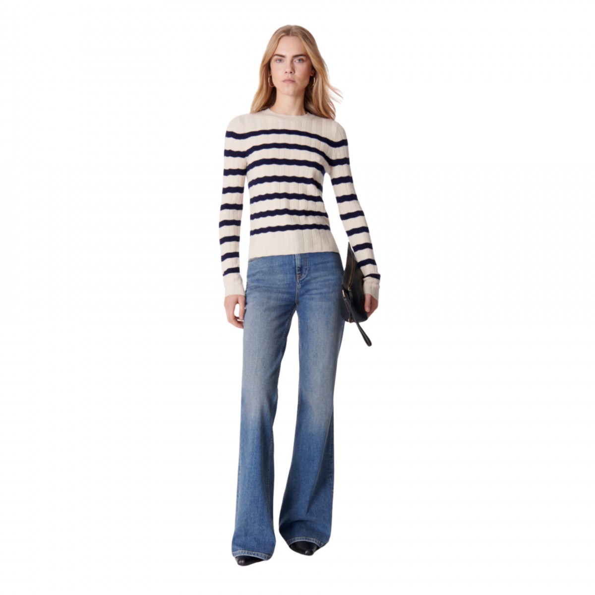 estelle sweater - ecru/navy - look