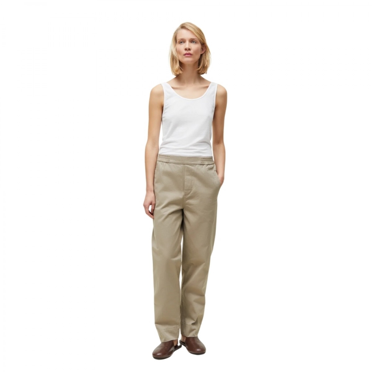 coco pant twill - light vintage army