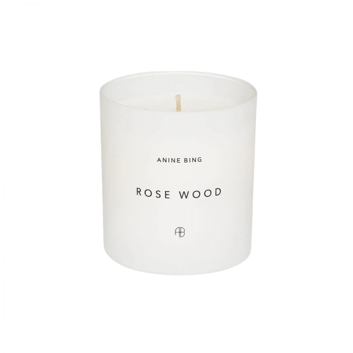 anine bing rose wood candle - white