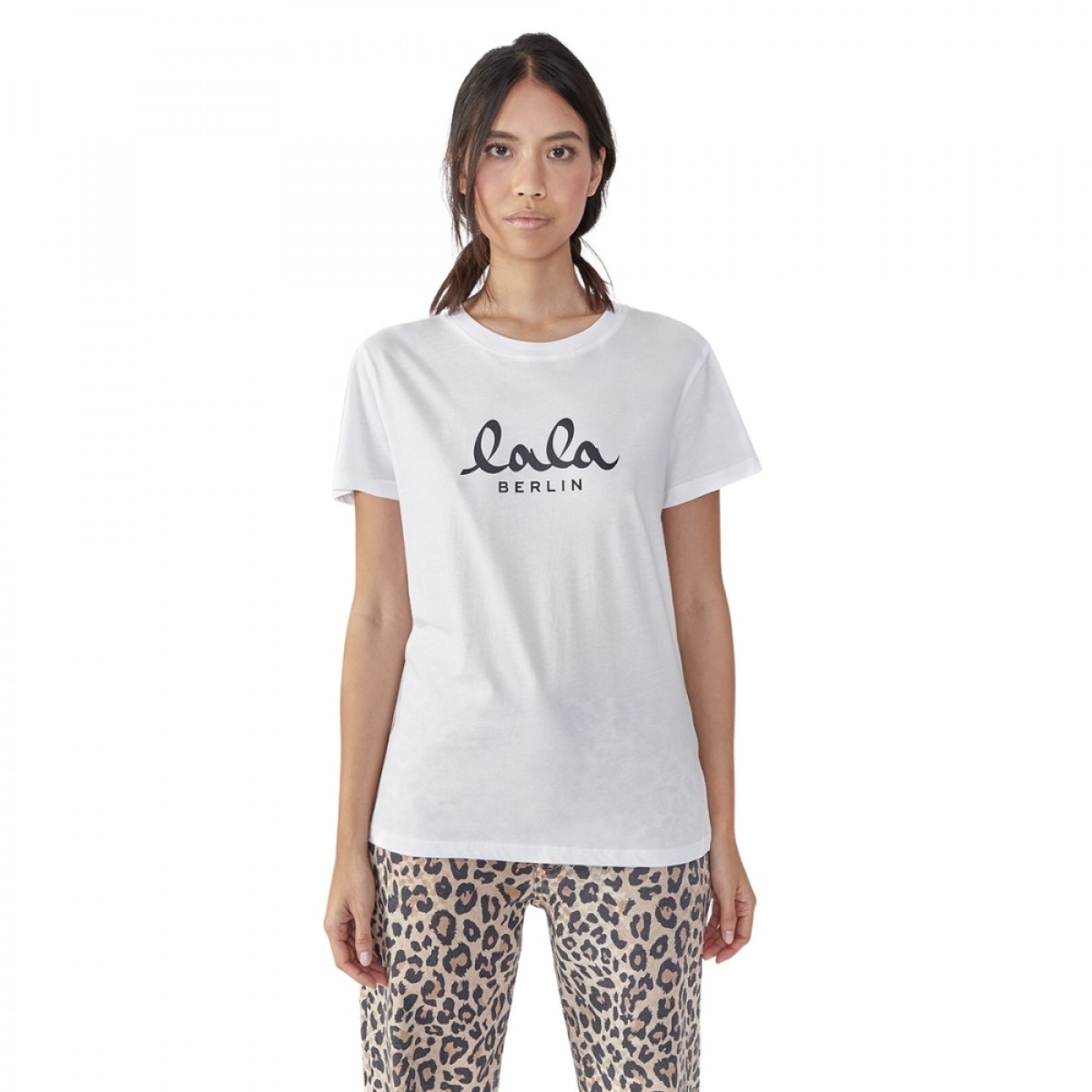 lala berlin t-shirt cara - white/black