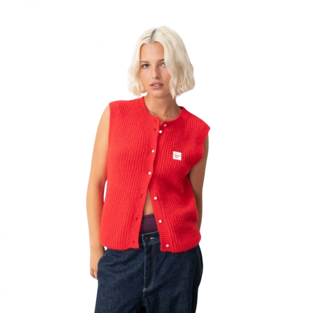women's gilets east - chili pepper melange