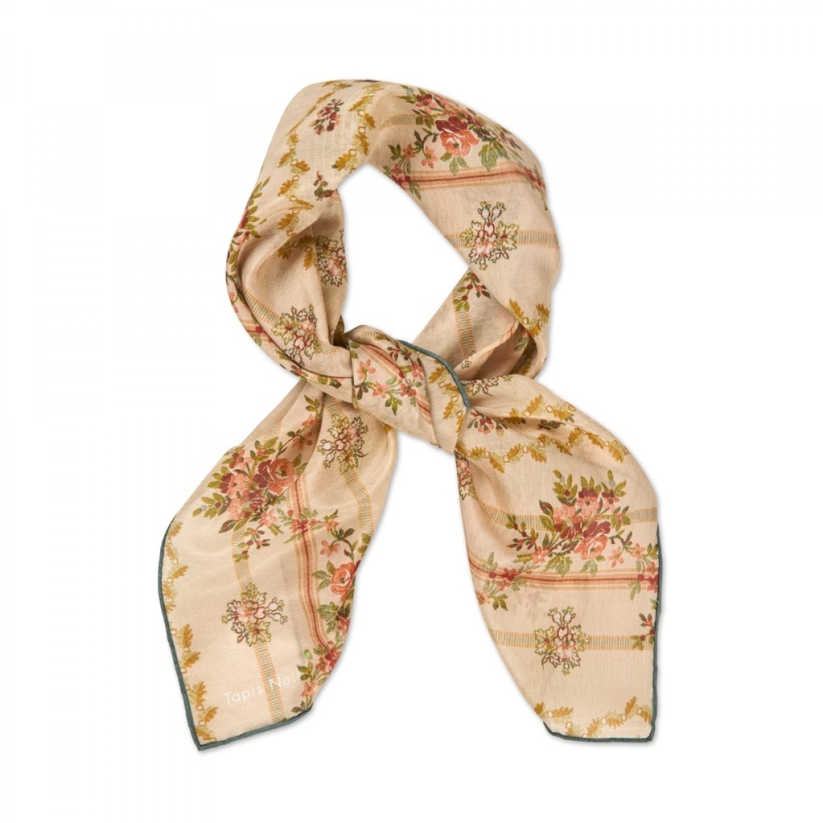 light pastel stripe scarf - beige