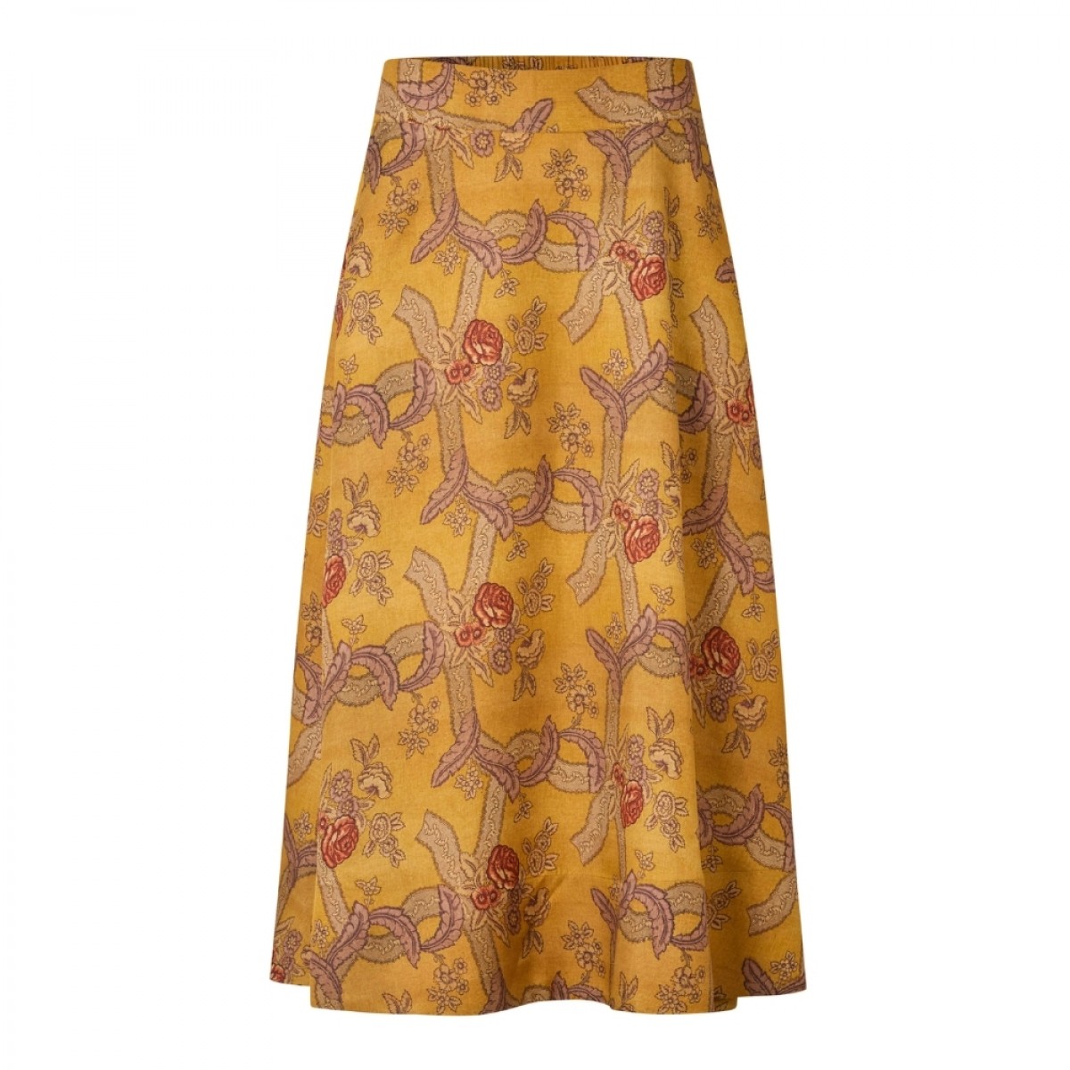 caroline silok skirt - yellow - bagfra 