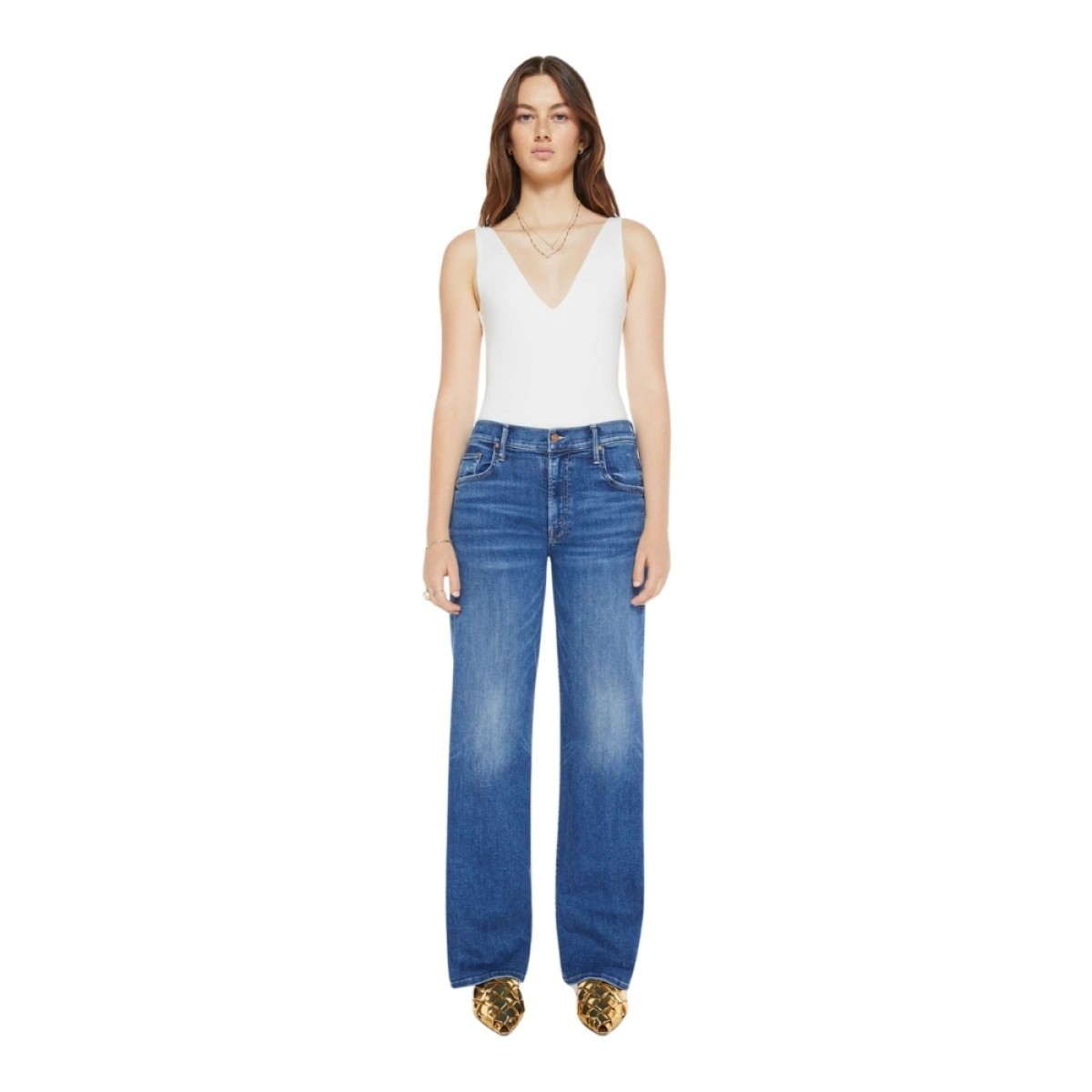 the mid rise maven sneak over the top - denim blue 