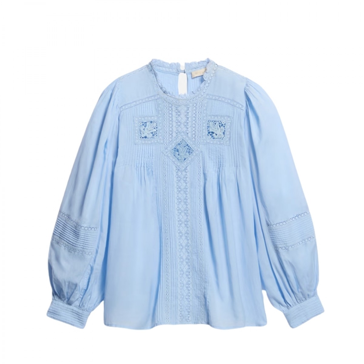 calin blouse - ciel - front