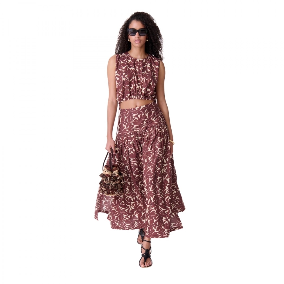 elysee skirt - brun - loook