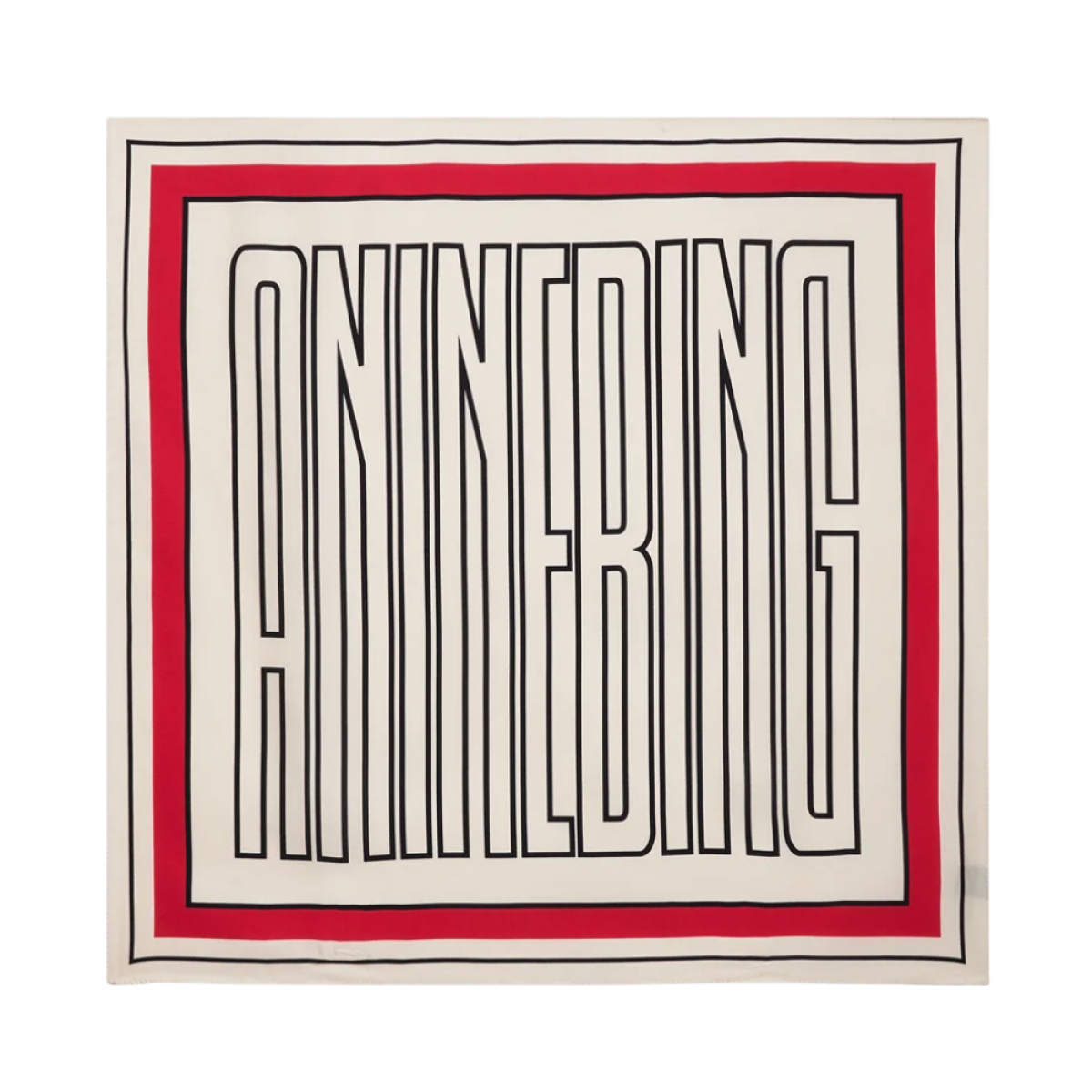 anine bing york scarf tango - red 