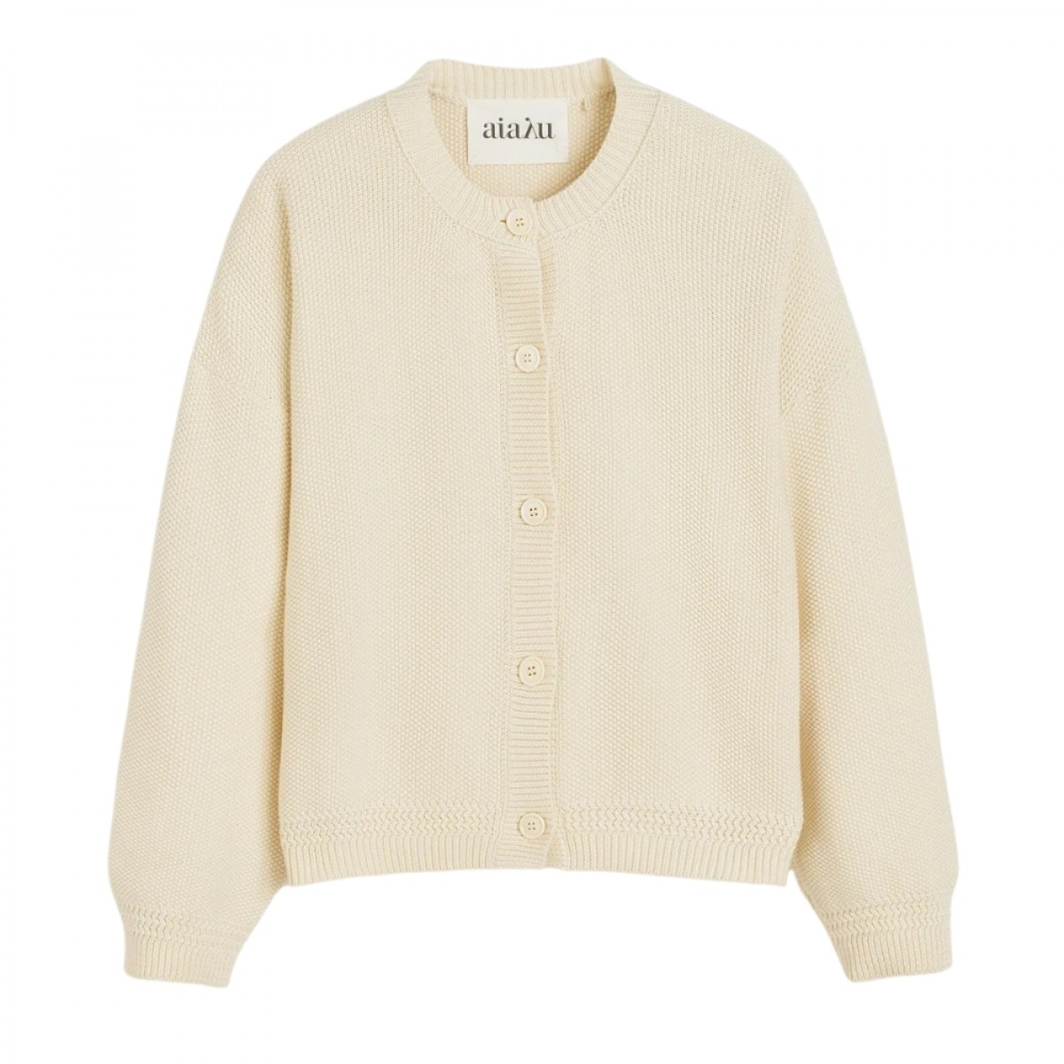 coby cardigan - pure ecru