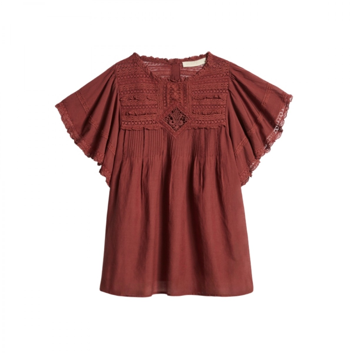 calisson blouse - brownie - front