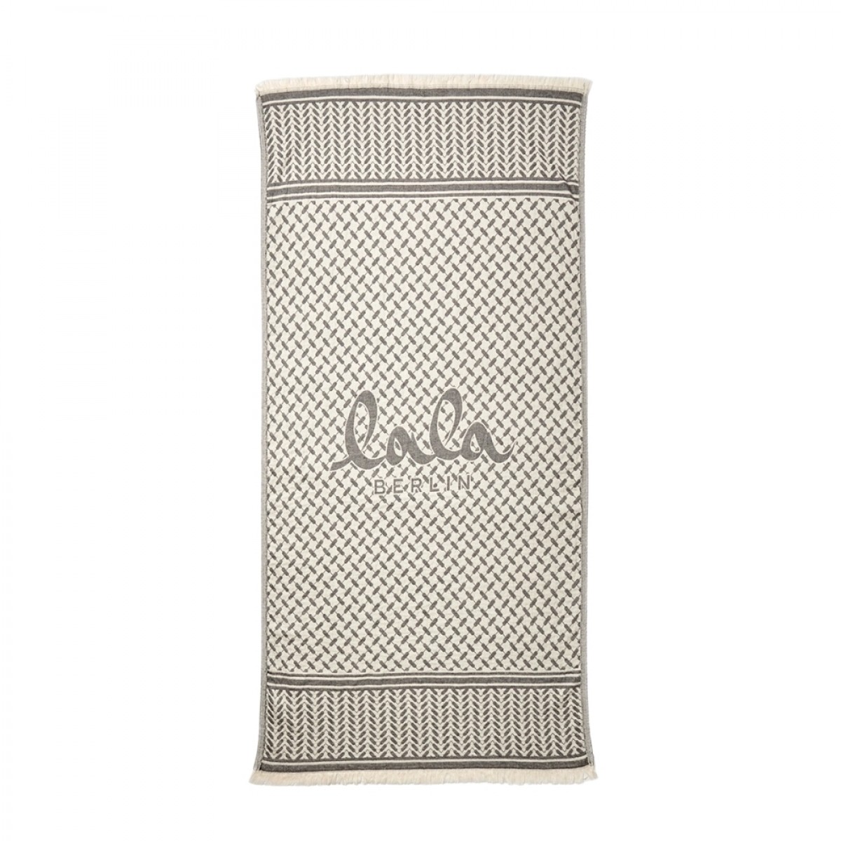 lala berlin beach blanket benice - black/white