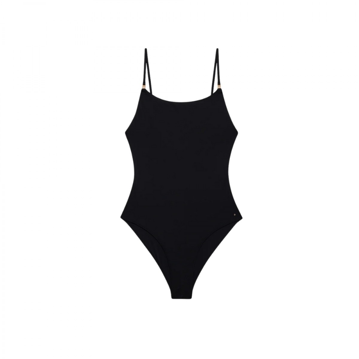 anine bing vesta one piece - black - front