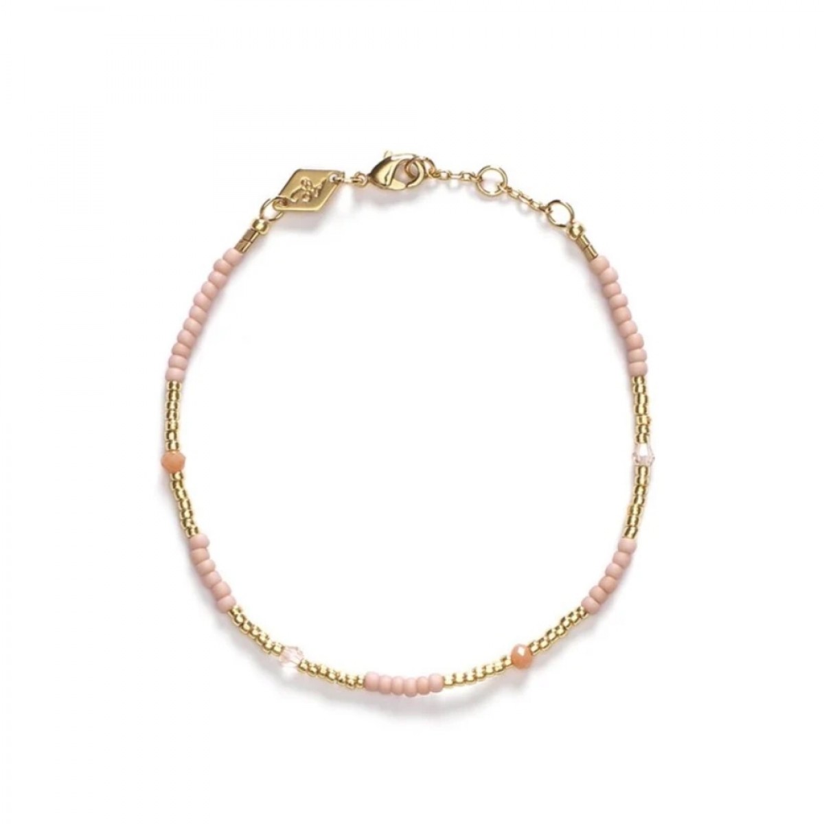anni lu clemence bracelet - pink sand
