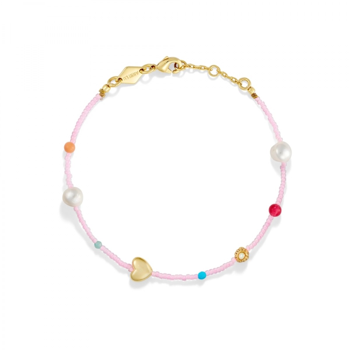 anni lu oh so fine bracelet - sweet pink