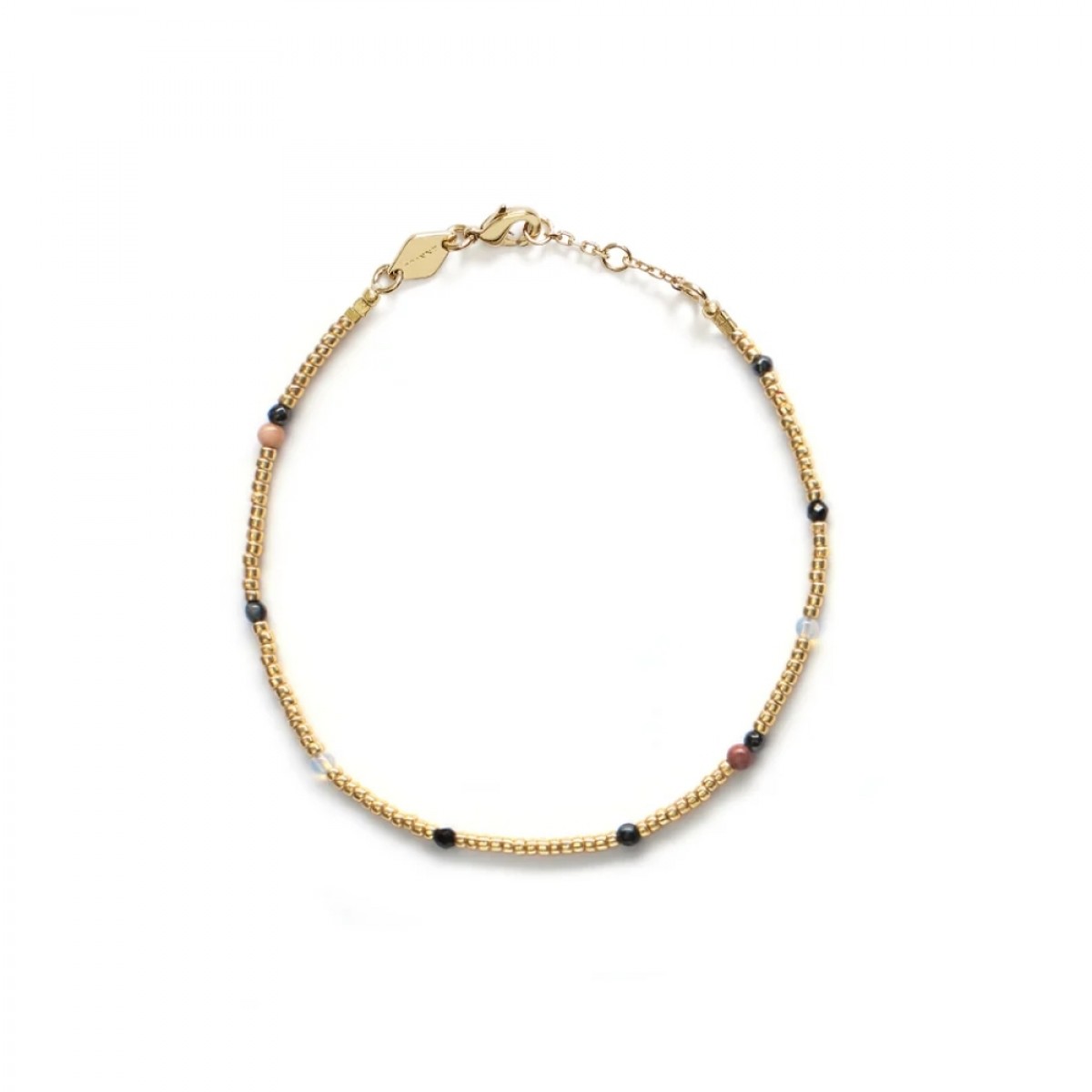 anni lu willow gold bracelet - pale gold