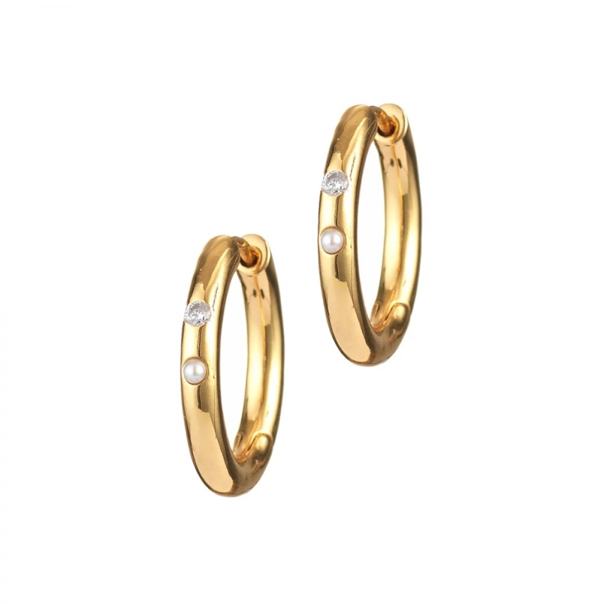 anni lu brigitte hoops - gold