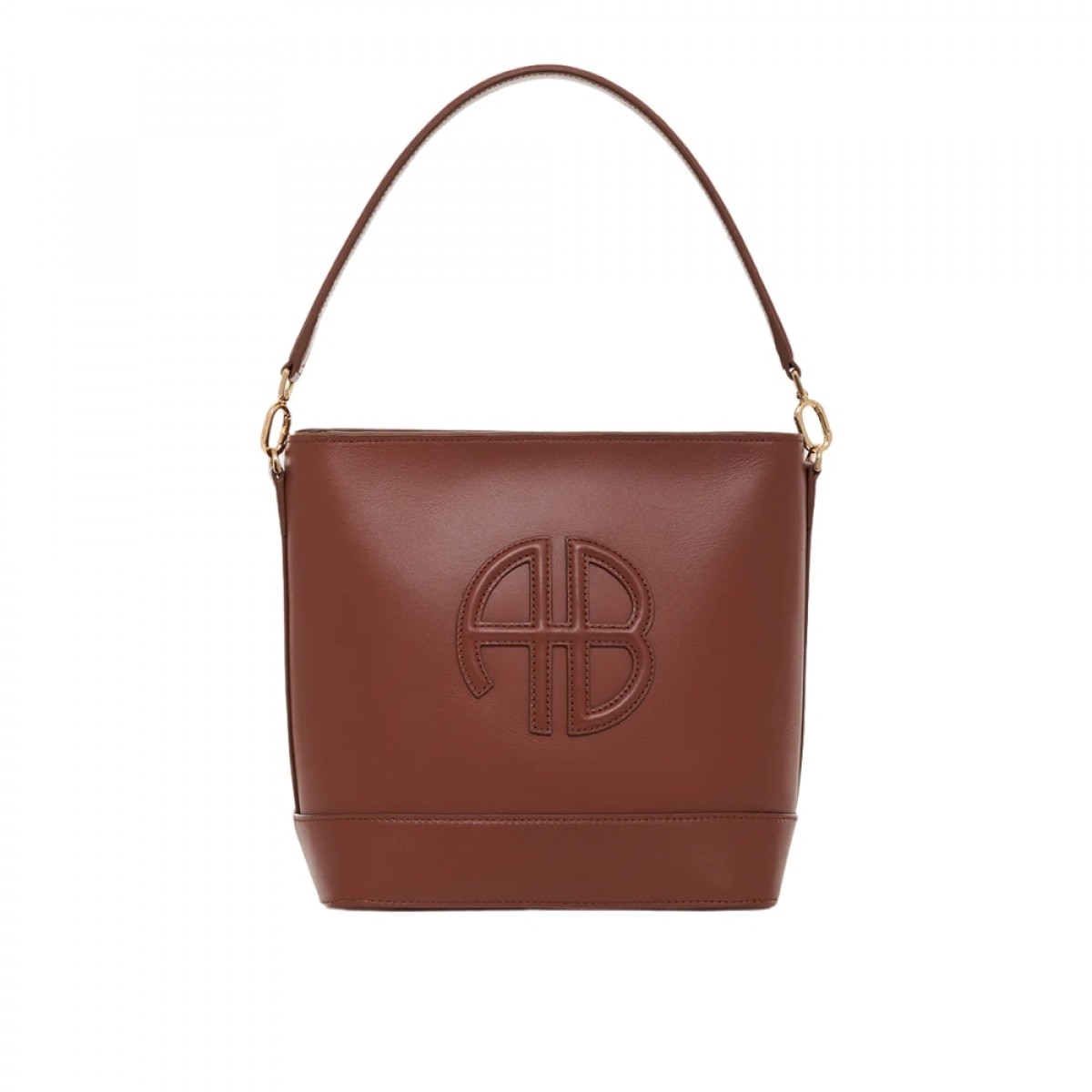 anine bing lili bucket bag - cognac