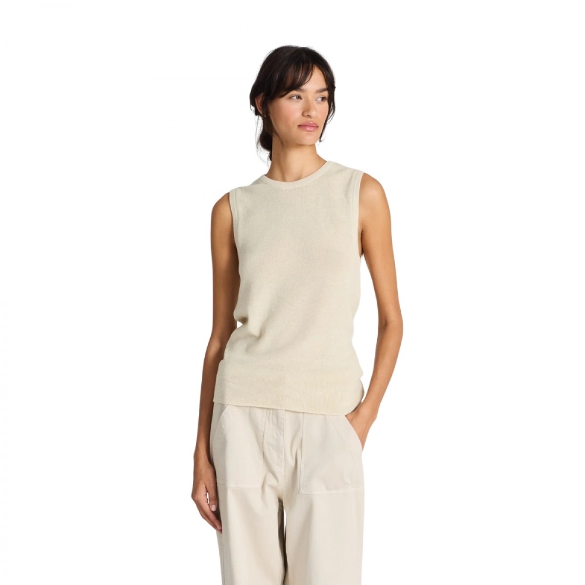 sofie knit tank - ecru