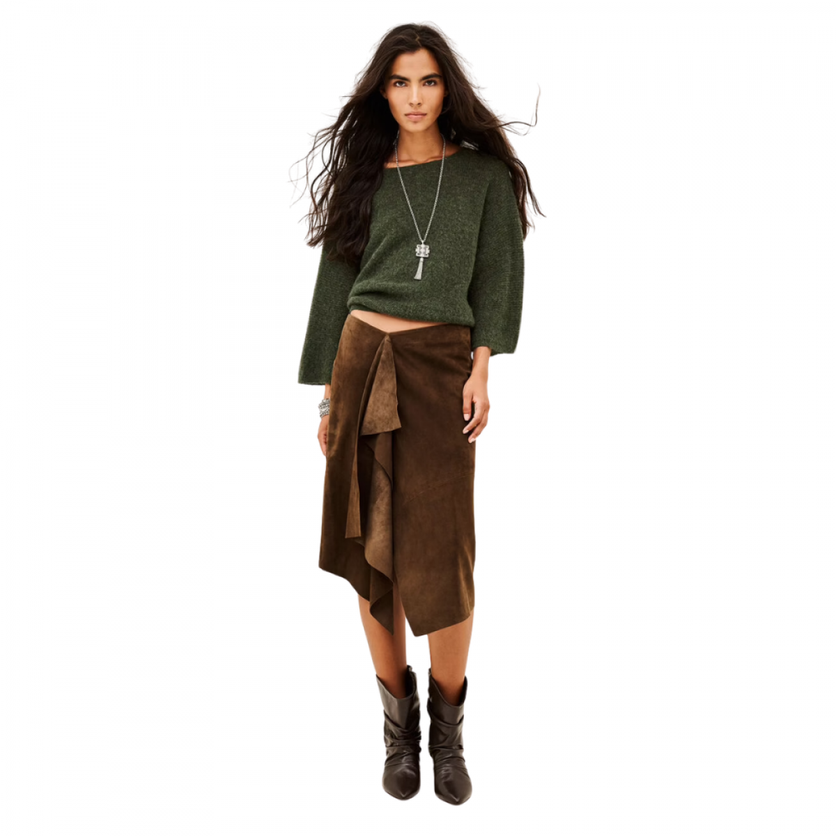 jumper isaac - kaki - model front