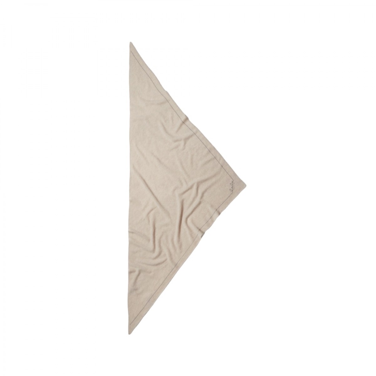 triangle solid logo m - dune beige - front 