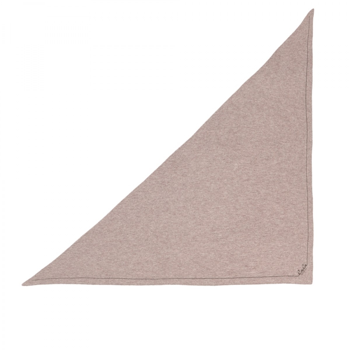 triangle solid logo m - stradivari dark brown melange