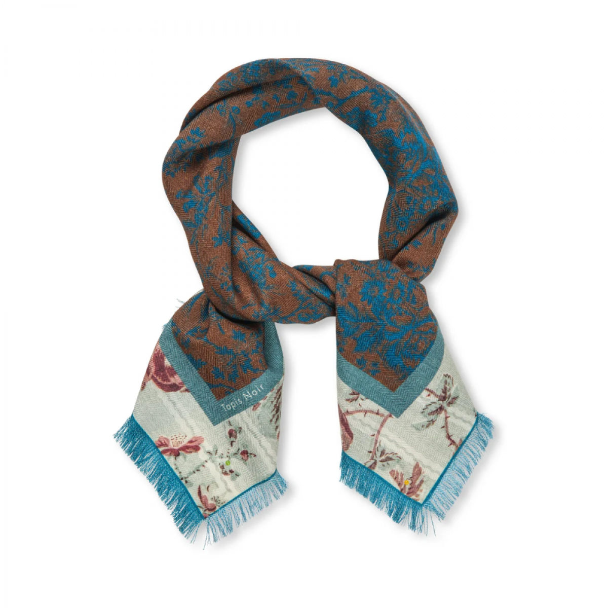 wool small gigi scarf - brown